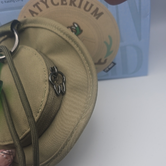 Fall In Wild Labubu Cactus Embroidered Olive Green Hat Crossbody (NIB)✨️ - Picture 6 of 10